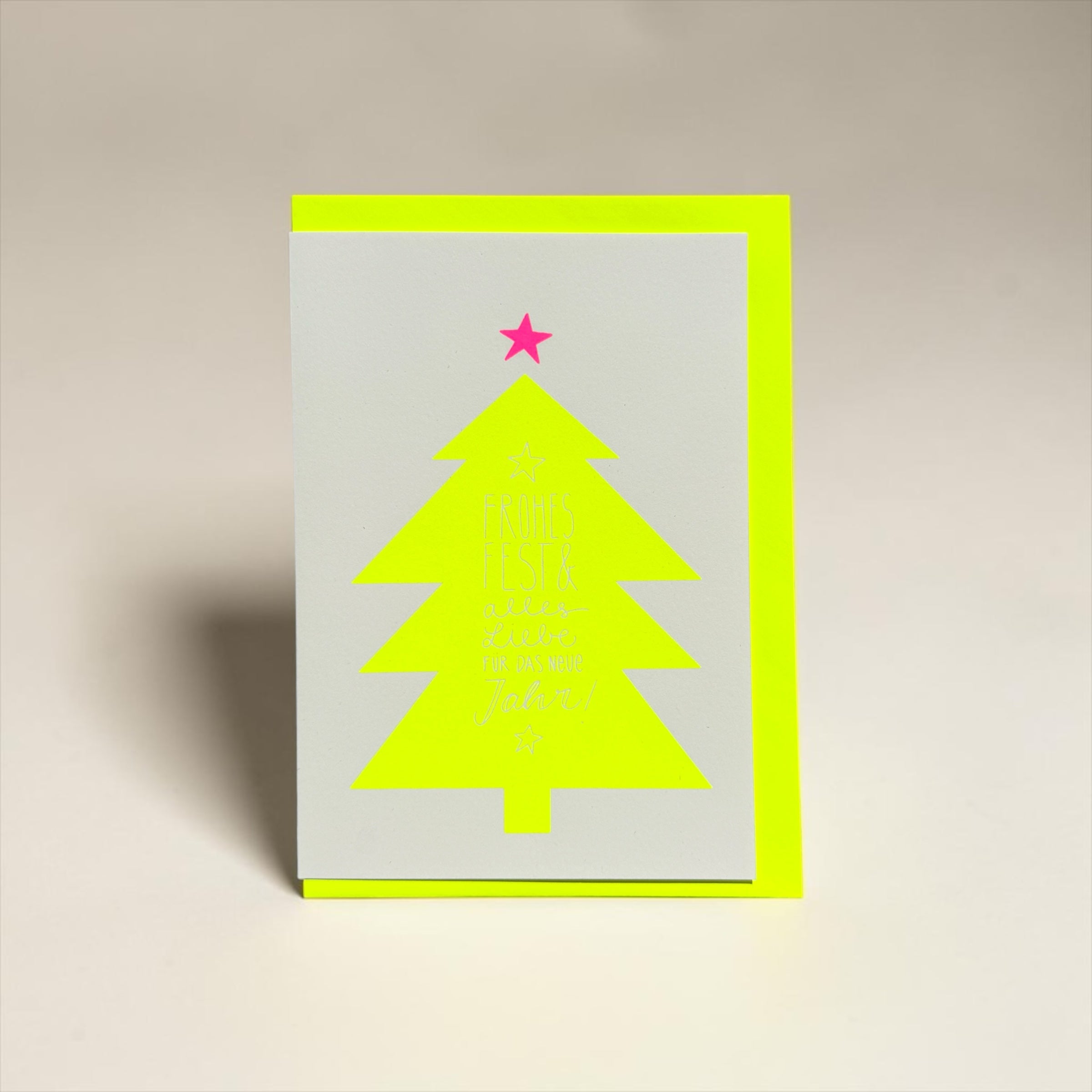 Lettertanne neongelb