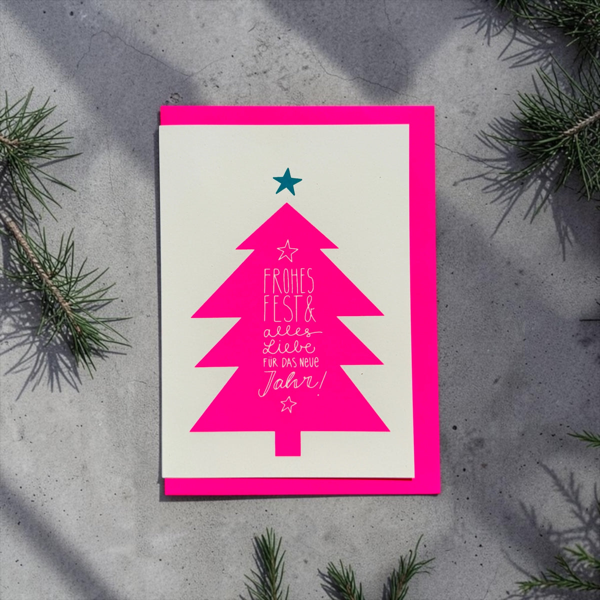 Lettertanne neonpink